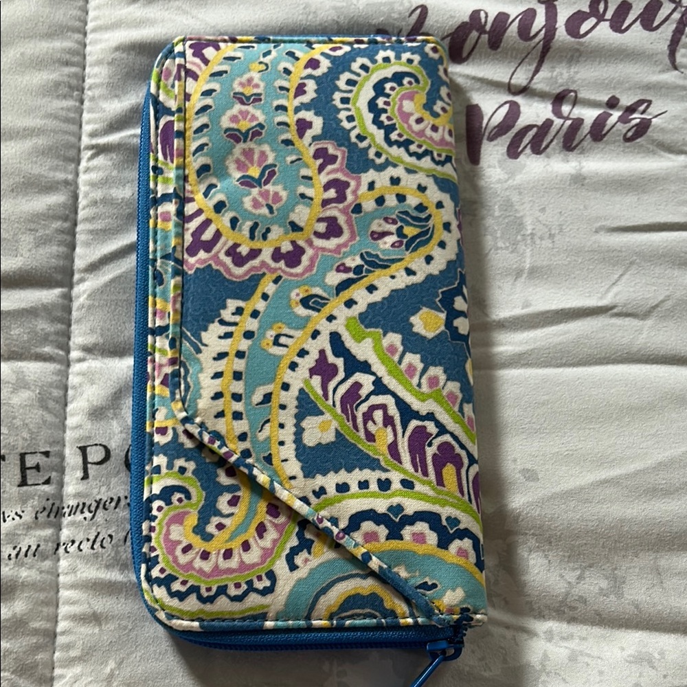 Vera Bradley Paisley Zip Wallet